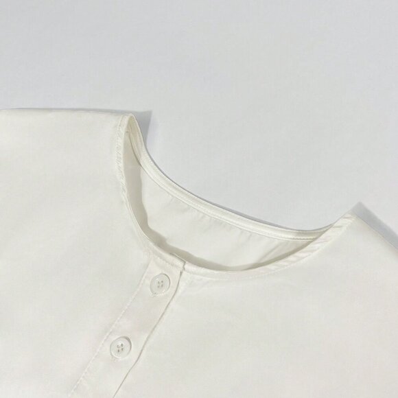 Elegant Women's Long Sleeve Cropped Blouse & Self-Tie Waist Skirt set - Picture 5 of 8